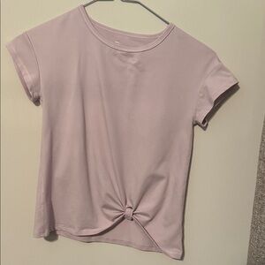 All in Motion Light Purple Knot Front Tee